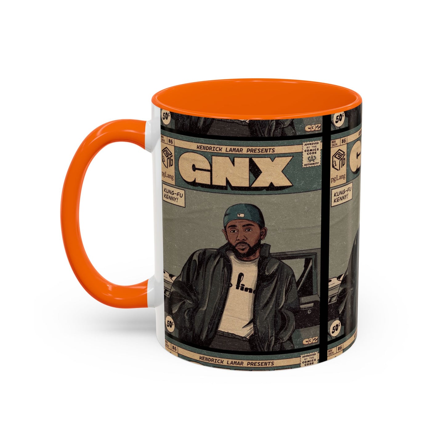 Kendrick Lamar "GNX" Comic Cover Mug – Hip-Hop Art Coffee Cup, Gift for Music Fans