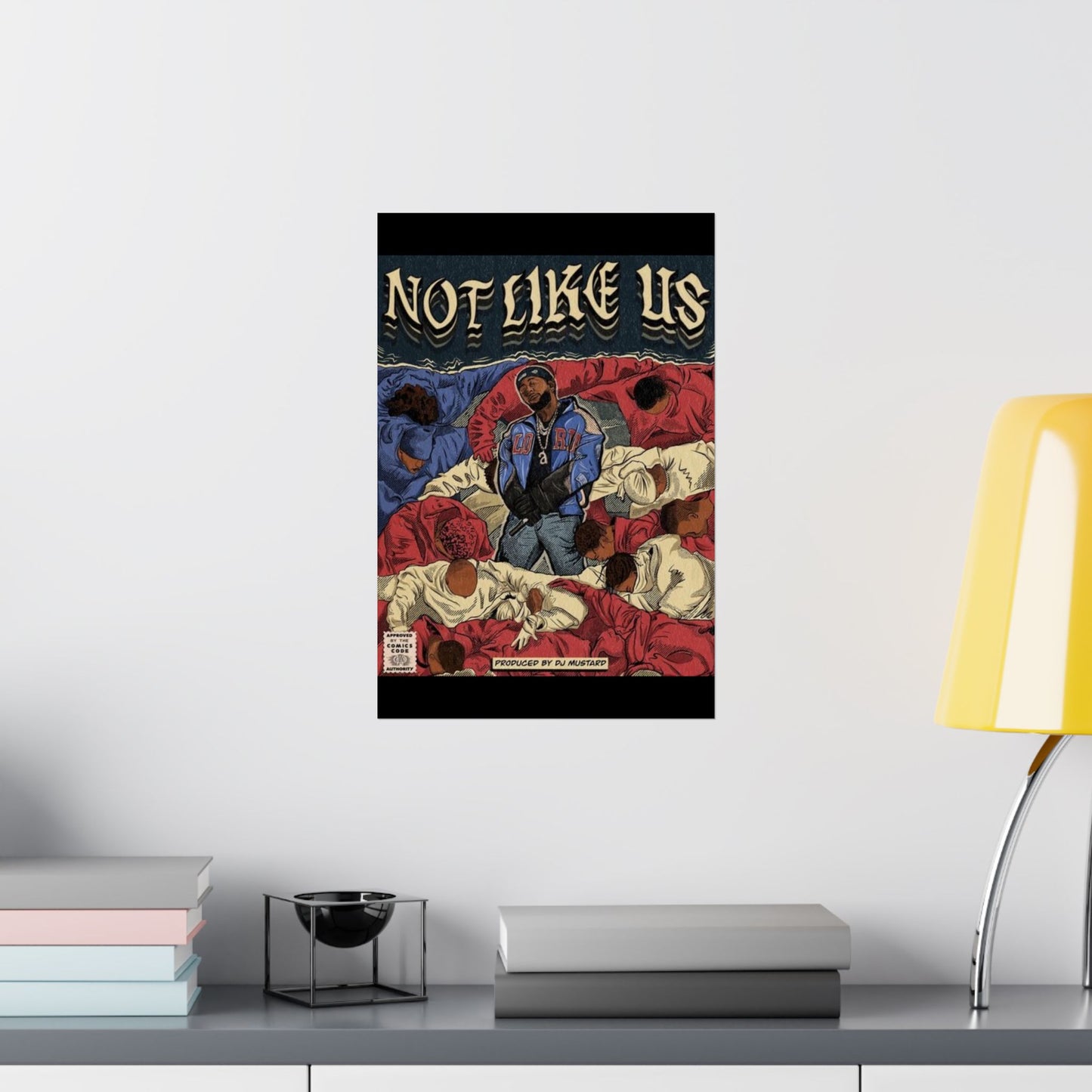 Kendrick Lamar "Not Like Us" Comic Book Cover - Matte Poster – Hip Hop Wall Art, Music Legend Print, Matte Finish Poster for Home & Office Decor