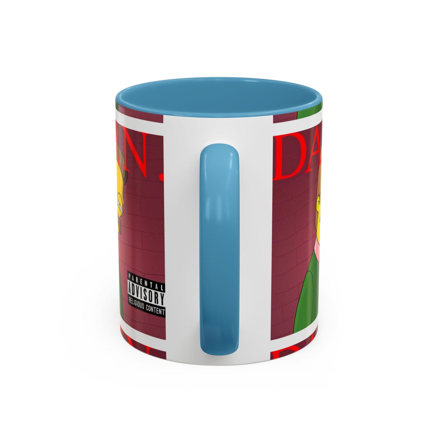 Kendrick Lamar x Simpsons "DARN" Ned Flanders Mashup Mug – Funny Hip Hop Accent Coffee Cup – 11oz & 15oz
