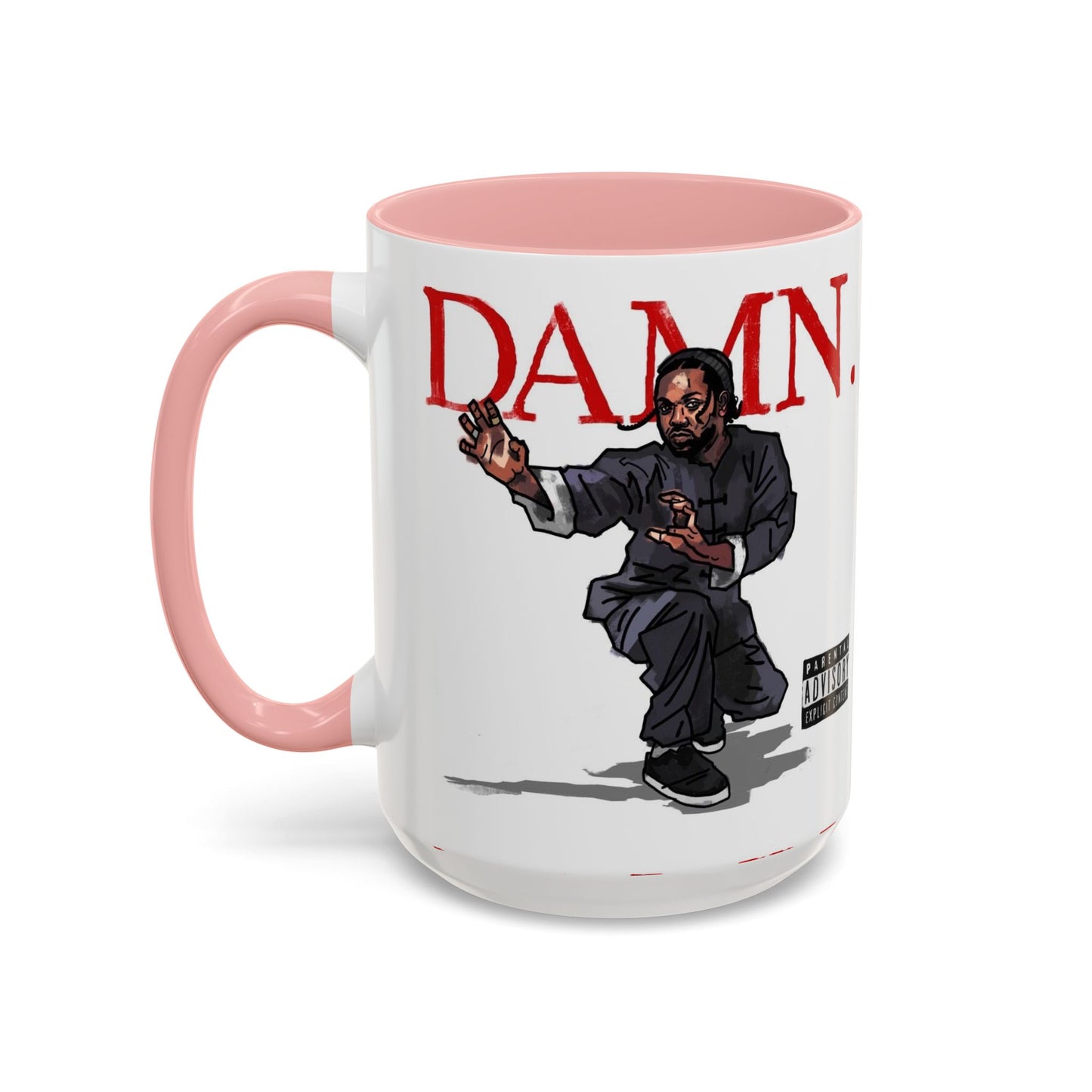 Kendrick Lamar “Kung Fu Kenny” DAMN Mug – Hip-Hop Coffee Cup, Artistic Fan Gift