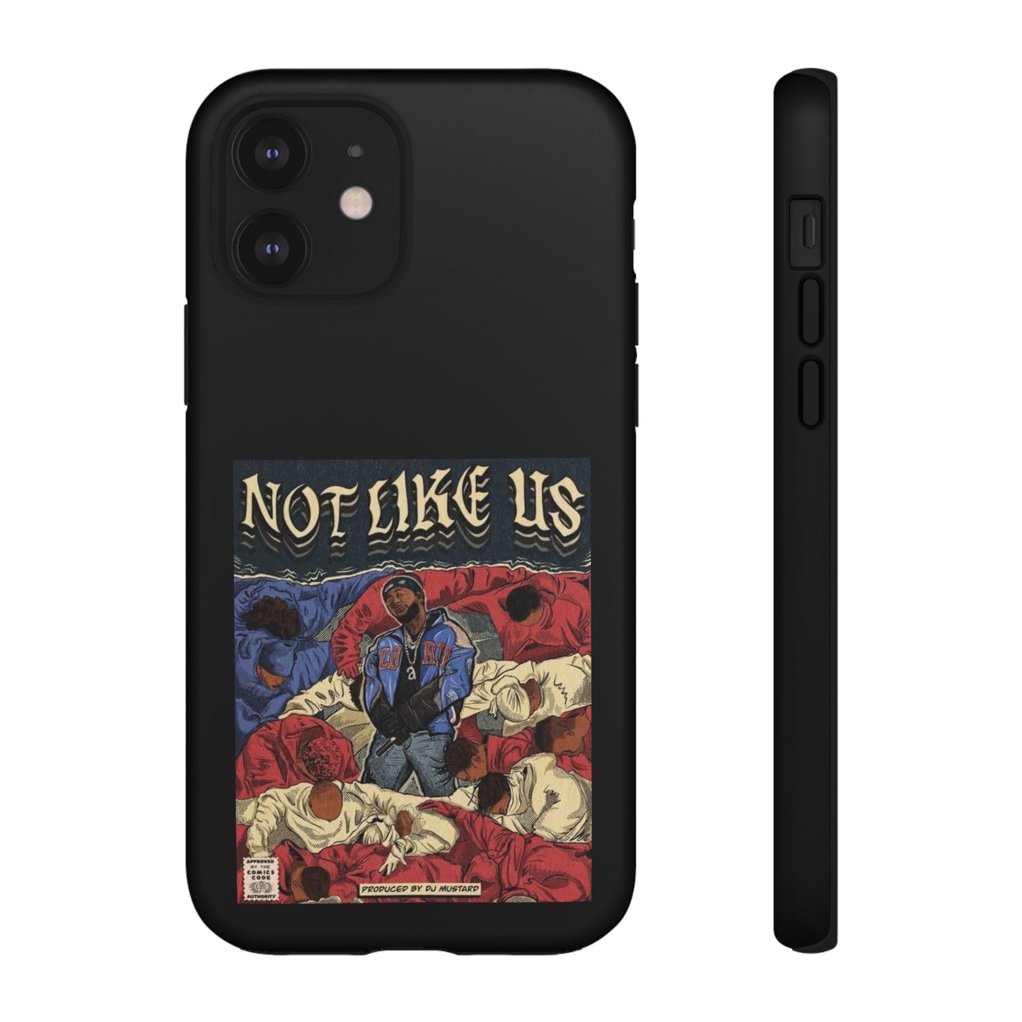 Kendrick Lamar "Not Like Us" Comic Book Cover Tough Phone Case – Hip Hop Art, Shockproof Dual-Layer Protection