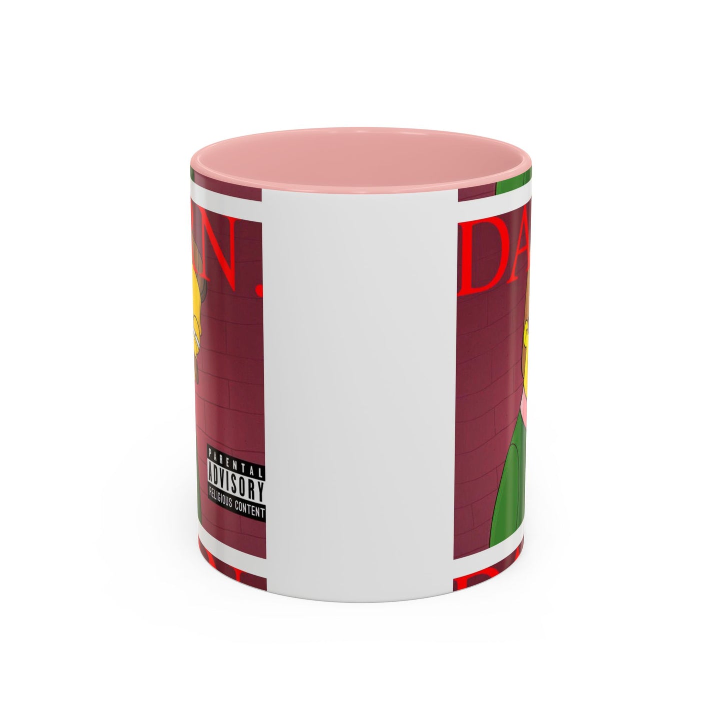 Kendrick Lamar x Simpsons "DARN" Ned Flanders Mashup Mug – Funny Hip Hop Accent Coffee Cup – 11oz & 15oz