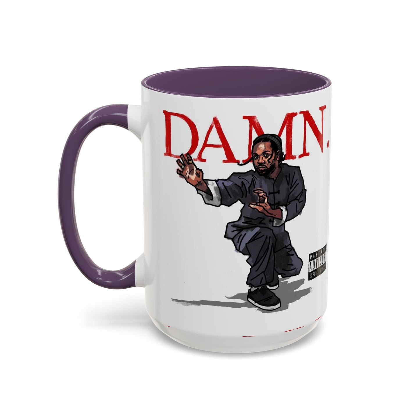 Kendrick Lamar “Kung Fu Kenny” DAMN Mug – Hip-Hop Coffee Cup, Artistic Fan Gift