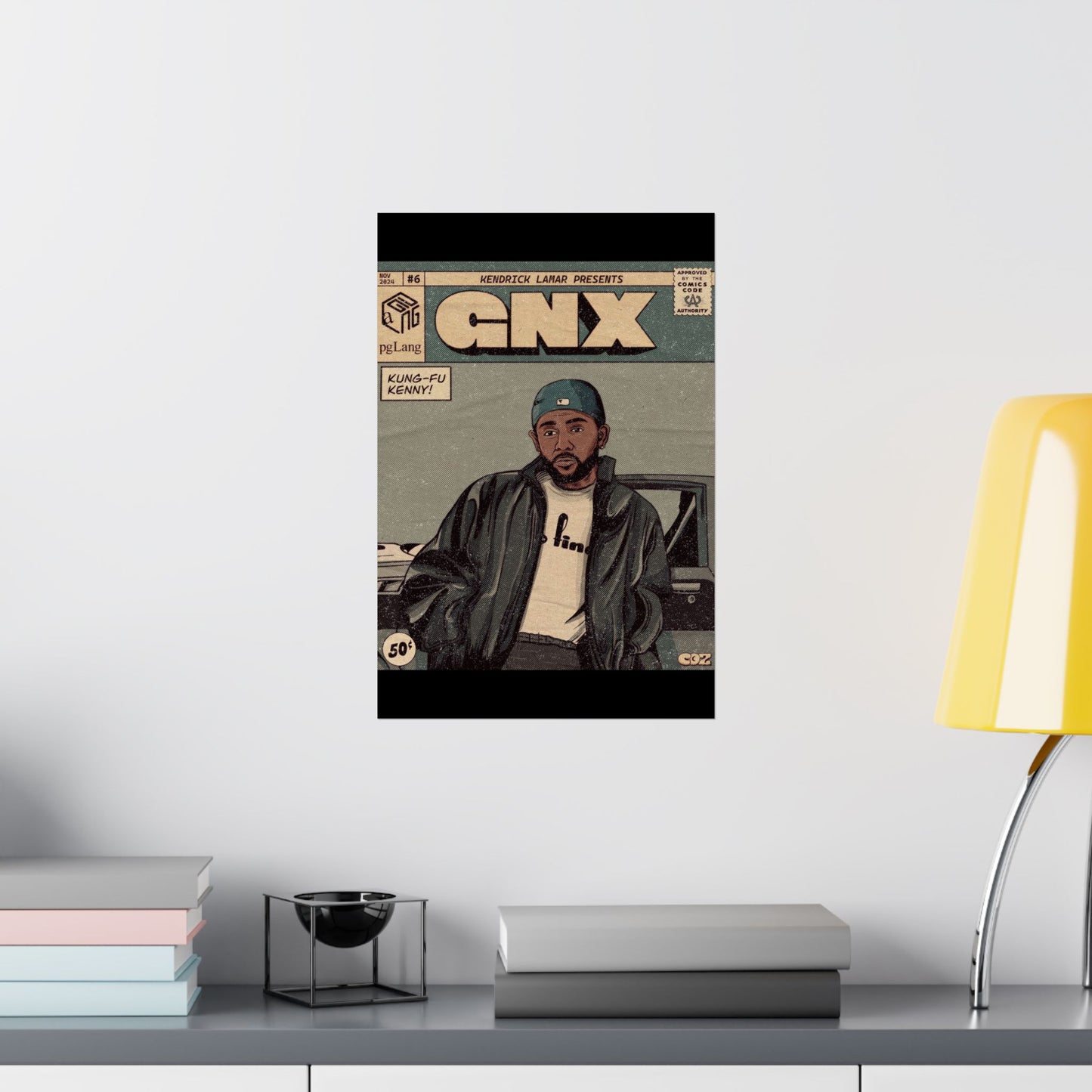 Kendrick Lamar "GNX" Comic Book Cover - Matte Poster – Wall Art Print | Hip-Hop Room Decor | Rap Album Cover Aesthetic