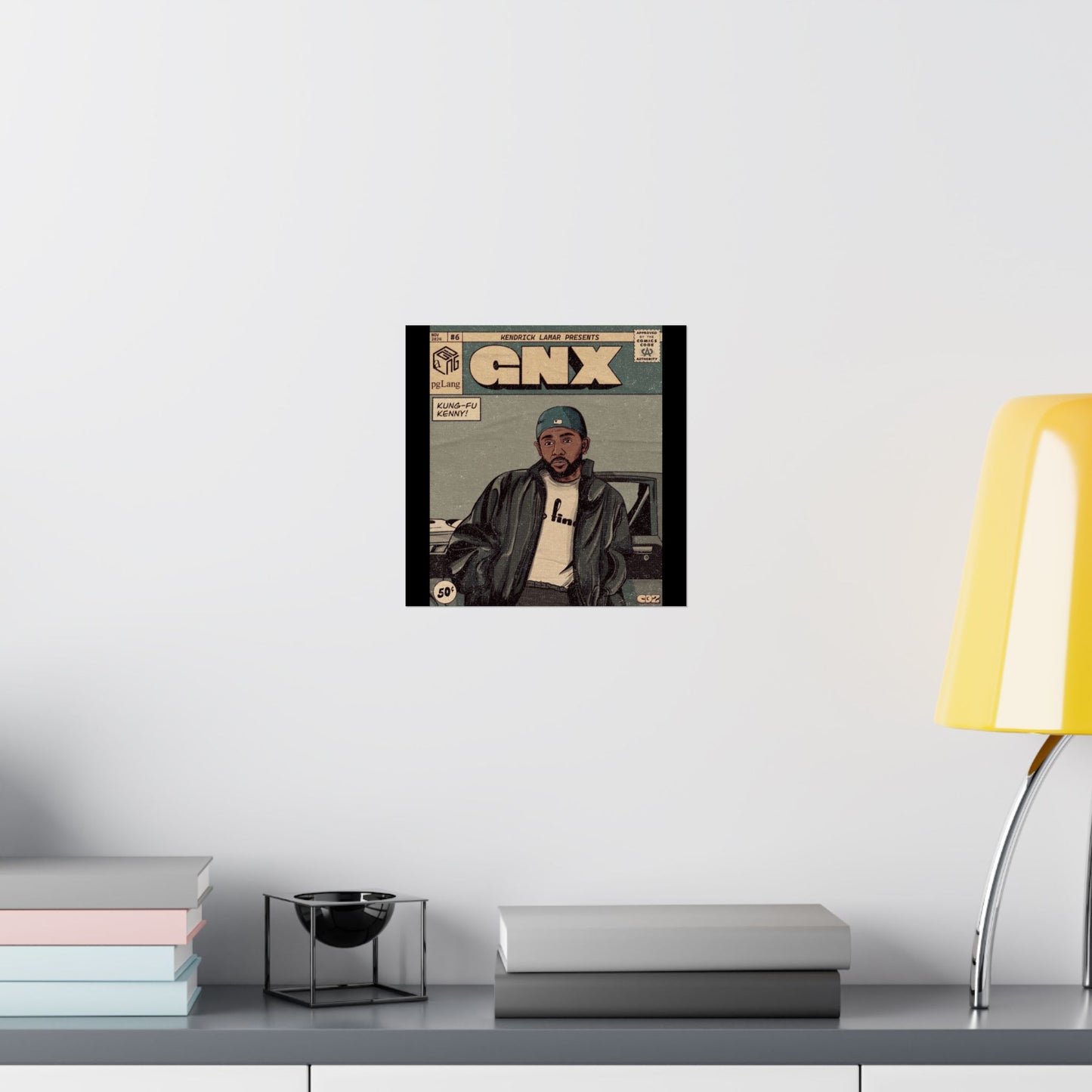 Kendrick Lamar "GNX" Comic Book Cover - Matte Poster – Wall Art Print | Hip-Hop Room Decor | Rap Album Cover Aesthetic