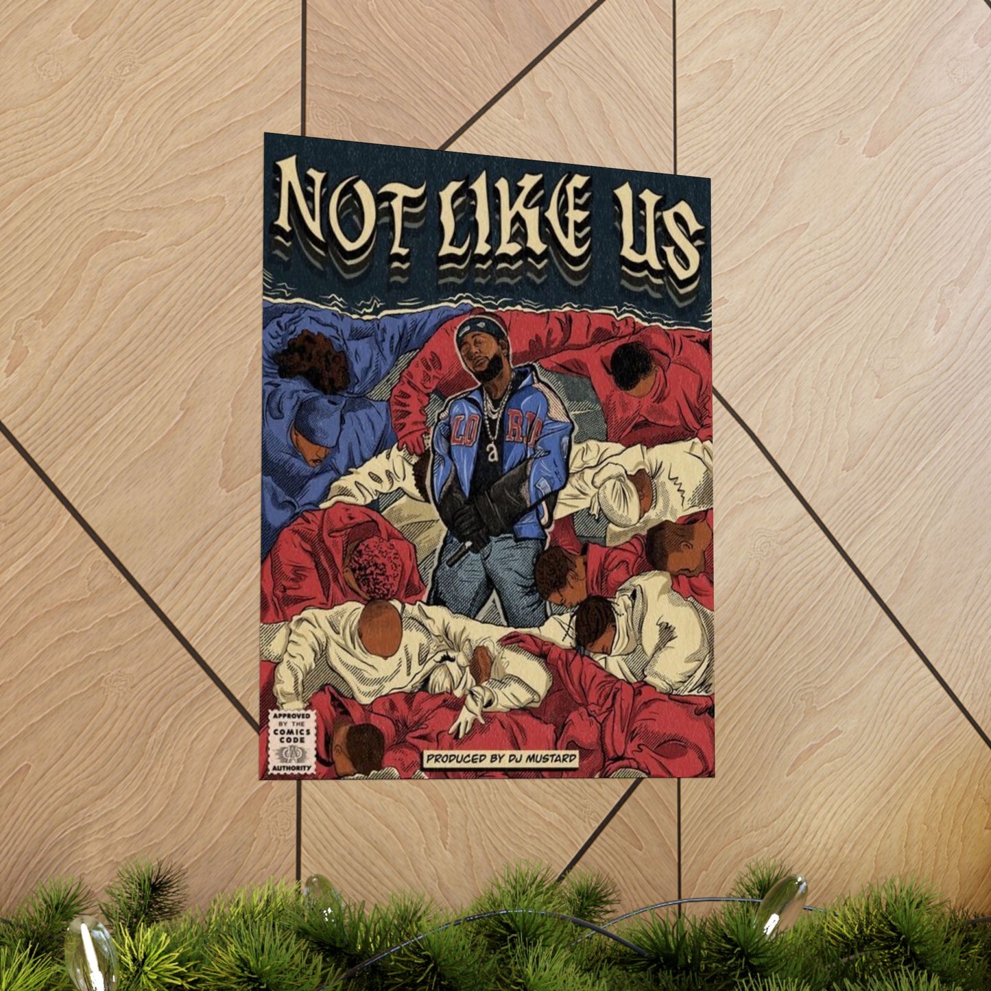 Kendrick Lamar "Not Like Us" Comic Book Cover - Matte Poster – Hip Hop Wall Art, Music Legend Print, Matte Finish Poster for Home & Office Decor