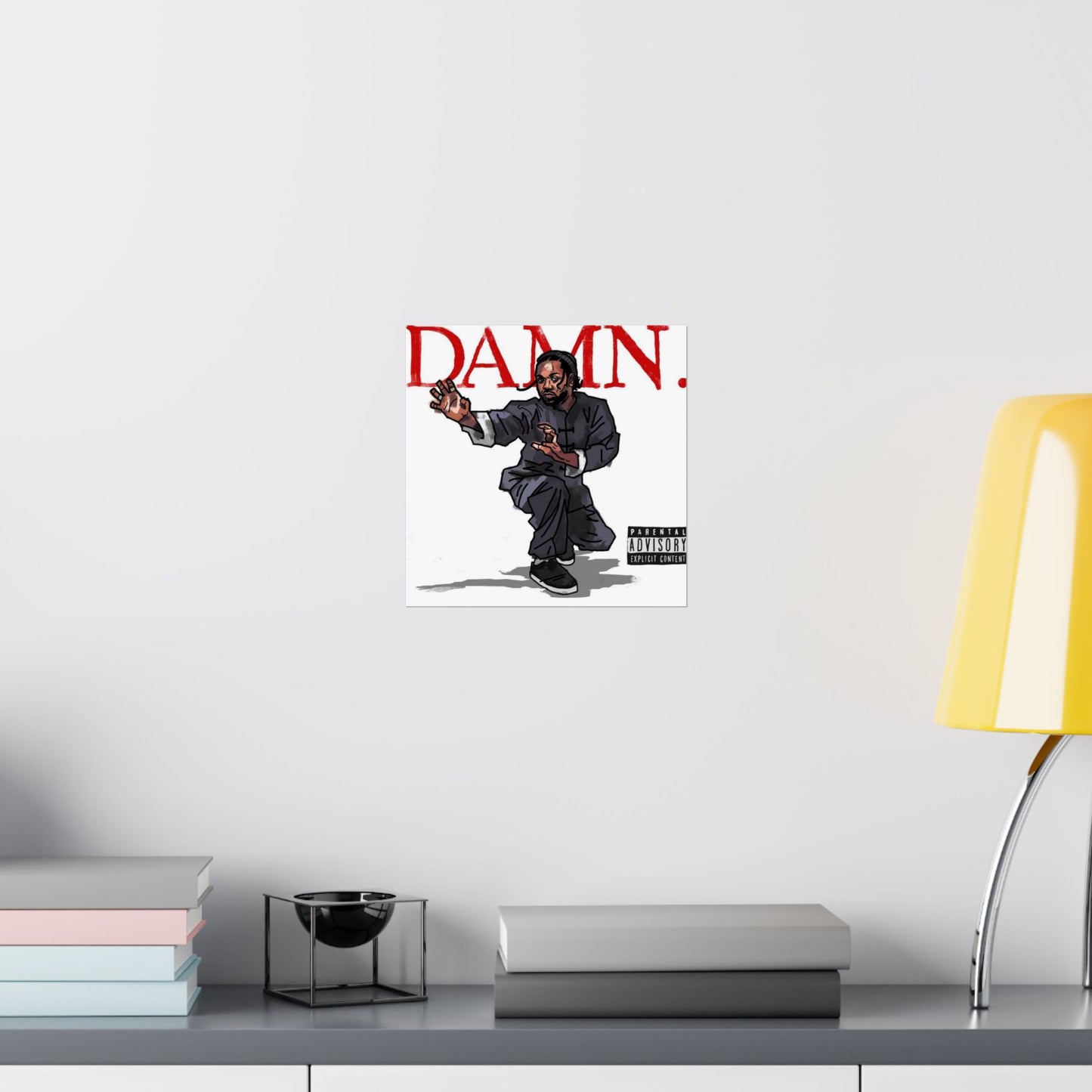 Kendrick Lamar "Kung Fu Kenny" DAMN Album - Matte Poster - Art Print – Hip Hop Matte Wall Decor – Rap Music Fan Gift