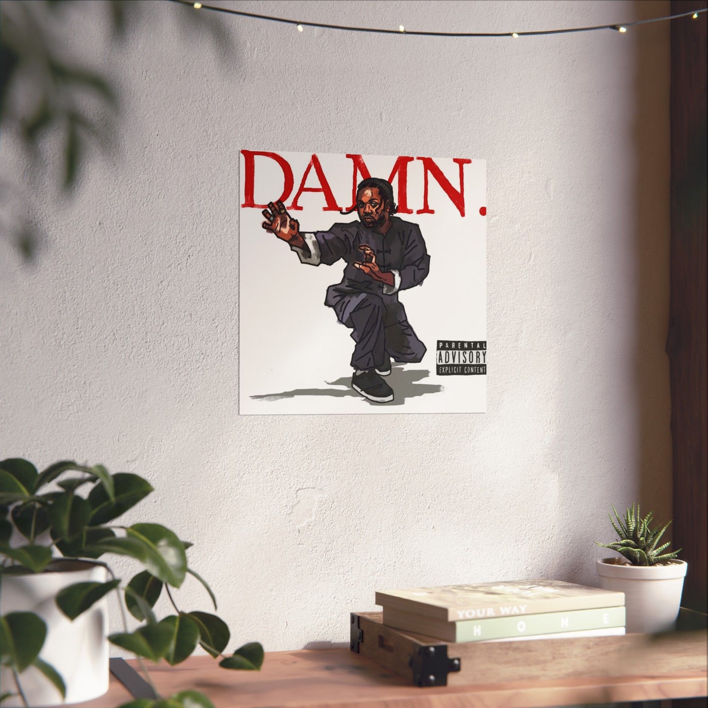 Kendrick Lamar "Kung Fu Kenny" DAMN Album - Matte Poster - Art Print – Hip Hop Matte Wall Decor – Rap Music Fan Gift