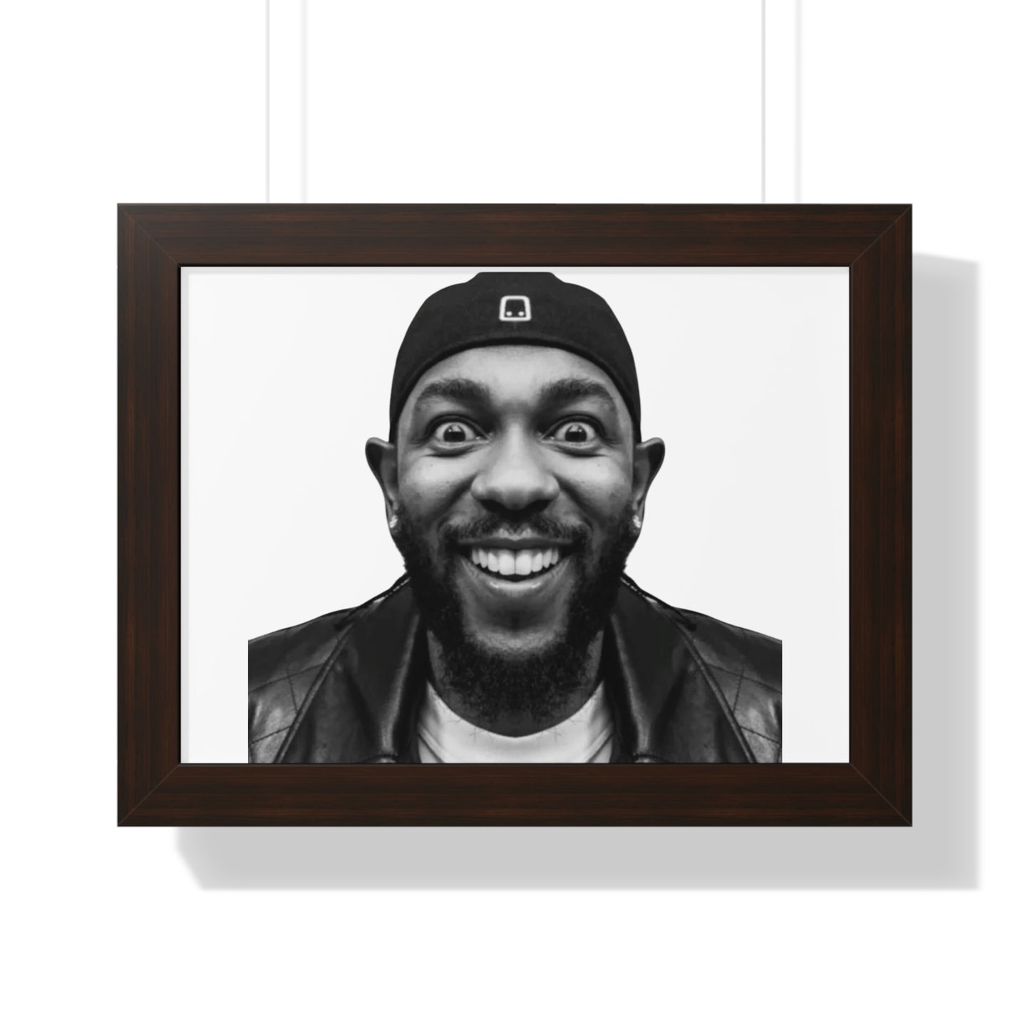 Kendrick Lamar Meme Face Mustard - Framed Poster