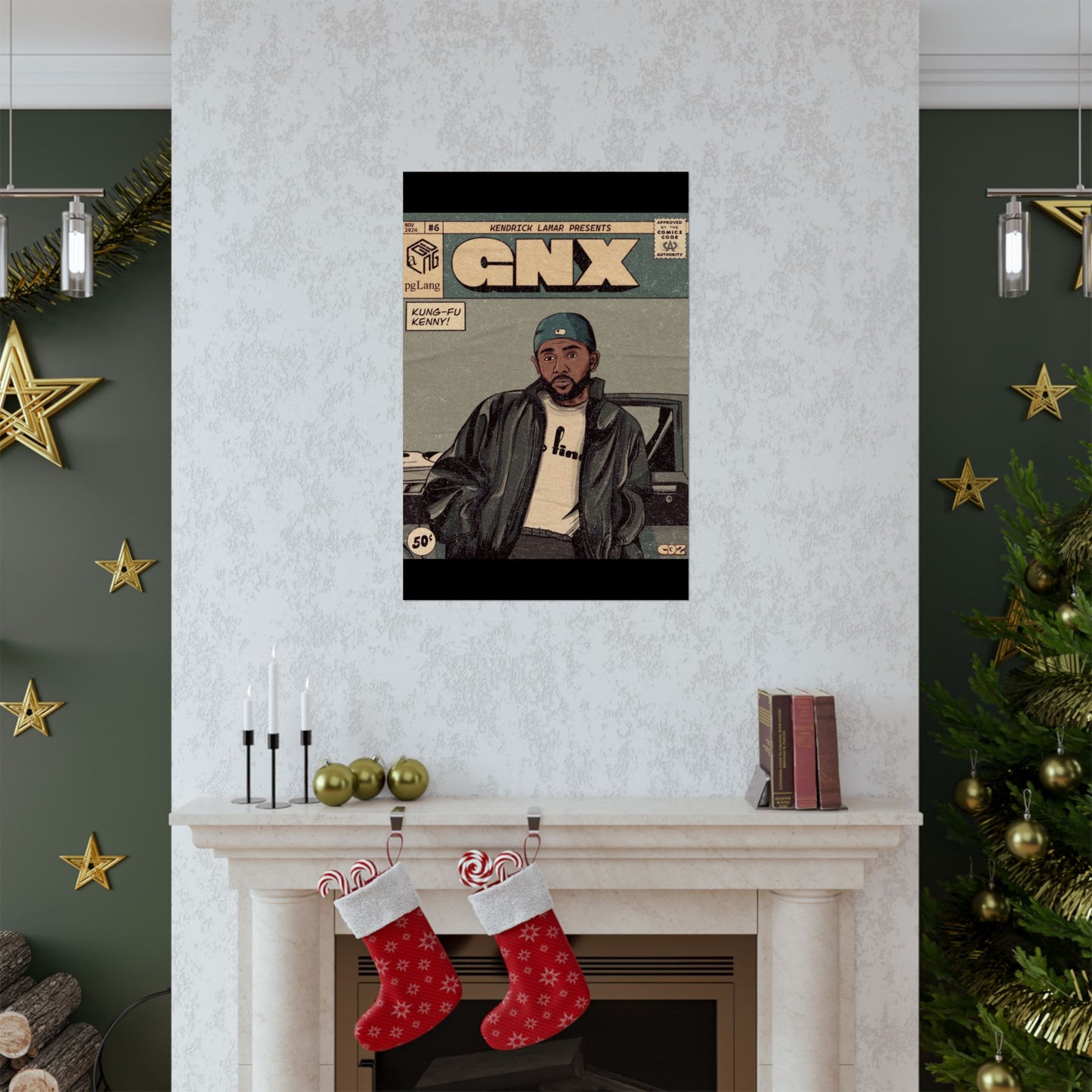 Kendrick Lamar "GNX" Comic Book Cover - Matte Poster – Wall Art Print | Hip-Hop Room Decor | Rap Album Cover Aesthetic