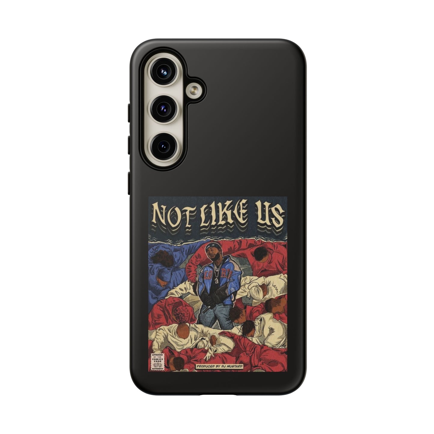 Kendrick Lamar "Not Like Us" Comic Book Cover Tough Phone Case – Hip Hop Art, Shockproof Dual-Layer Protection