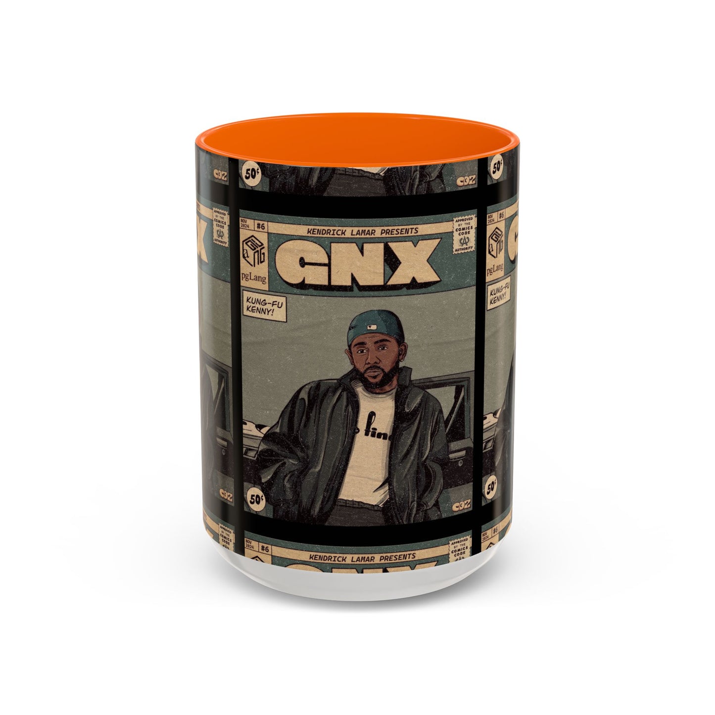 Kendrick Lamar "GNX" Comic Cover Mug – Hip-Hop Art Coffee Cup, Gift for Music Fans