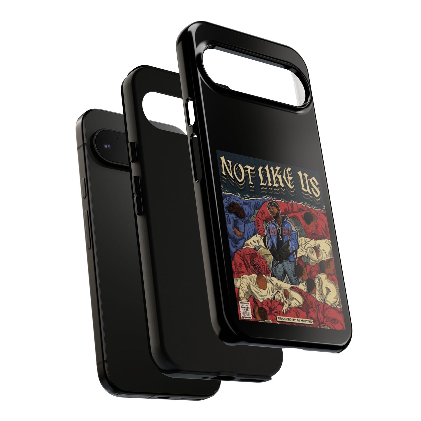 Kendrick Lamar "Not Like Us" Comic Book Cover Tough Phone Case – Hip Hop Art, Shockproof Dual-Layer Protection