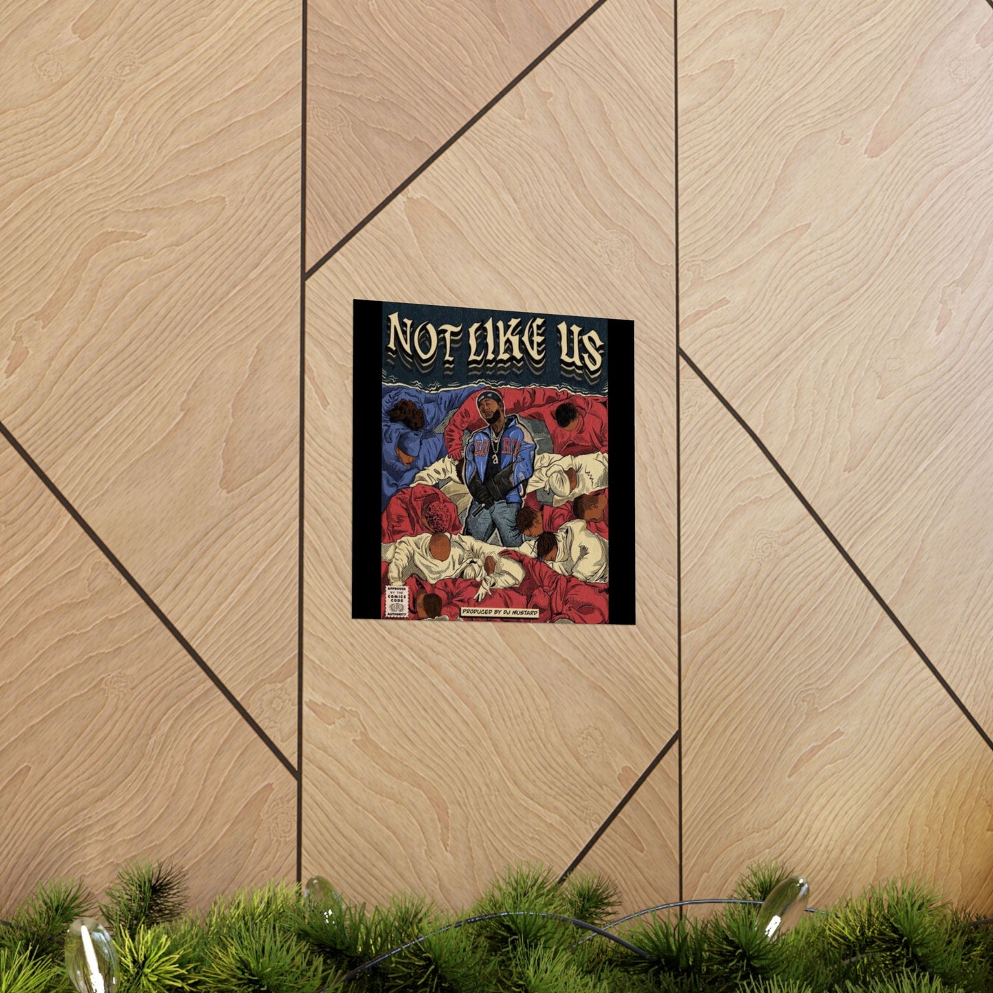 Kendrick Lamar "Not Like Us" Comic Book Cover - Matte Poster – Hip Hop Wall Art, Music Legend Print, Matte Finish Poster for Home & Office Decor