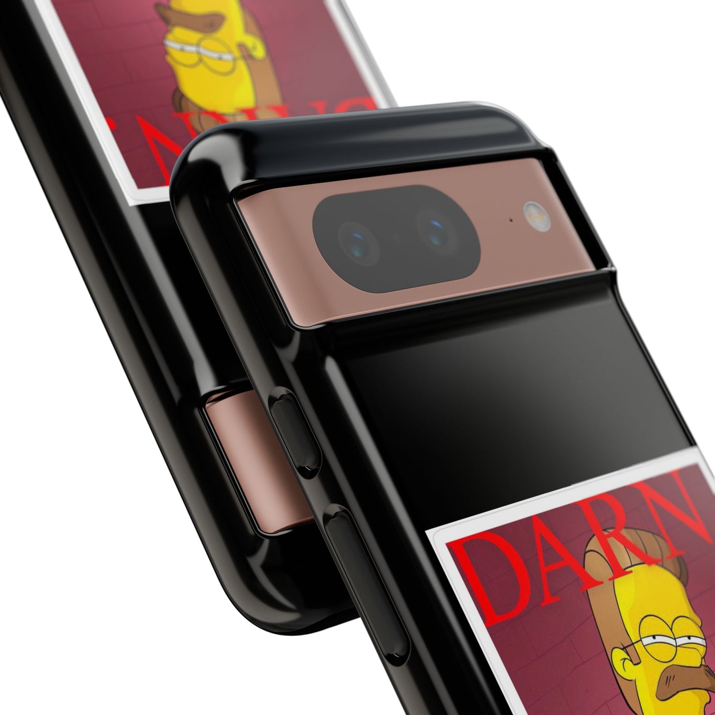 Kendrick Lamar X Simpsons "DARN" Ned Flanders Tough Phone Case – Funny Rap Mashup Cover for iPhone, Samsung, & More