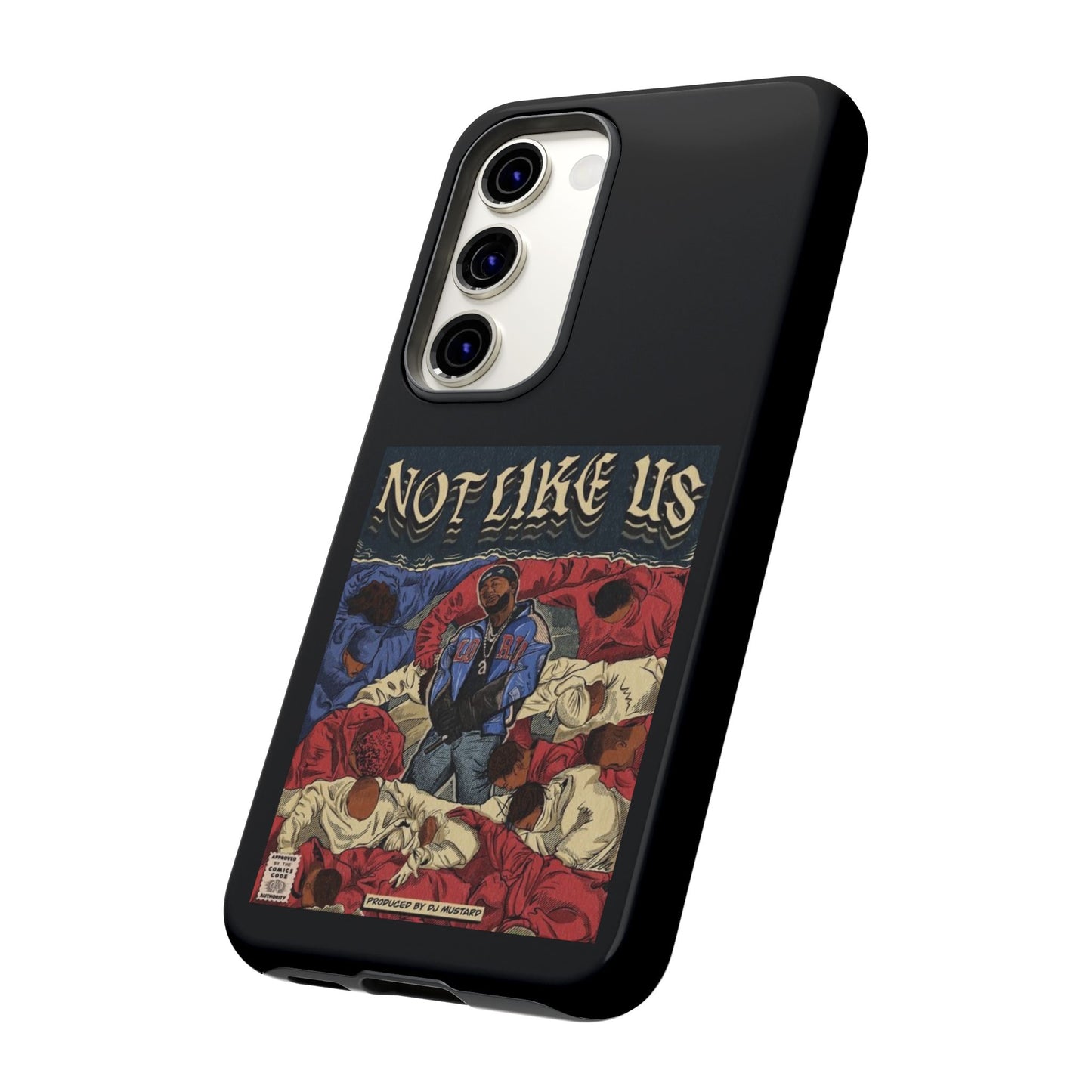Kendrick Lamar "Not Like Us" Comic Book Cover Tough Phone Case – Hip Hop Art, Shockproof Dual-Layer Protection