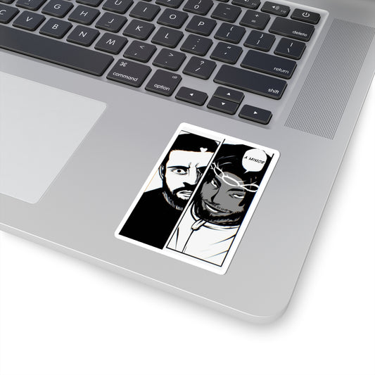 Kendrick Lamar vs Drake Anime Battle - Sticker Kiss-Cut