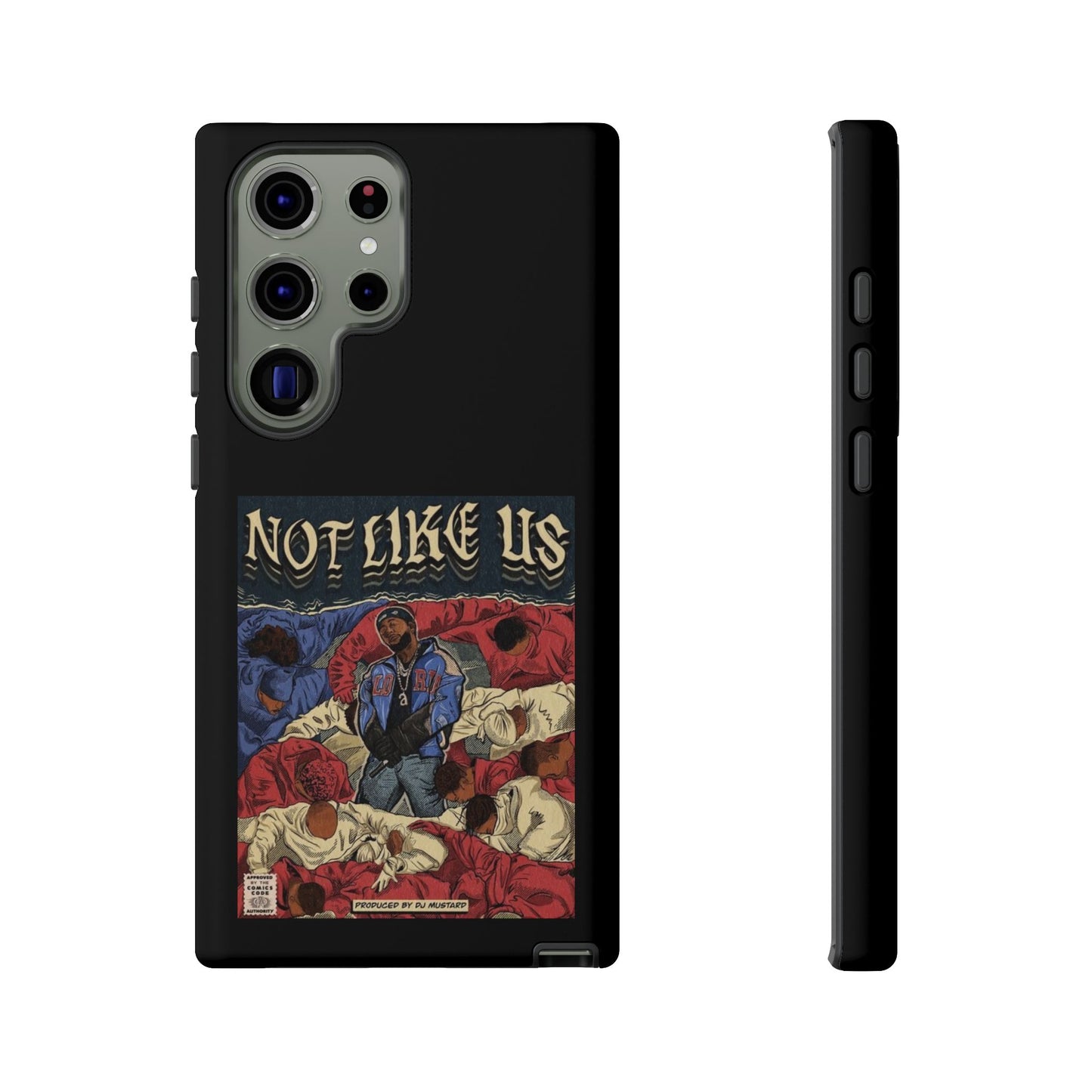 Kendrick Lamar "Not Like Us" Comic Book Cover Tough Phone Case – Hip Hop Art, Shockproof Dual-Layer Protection