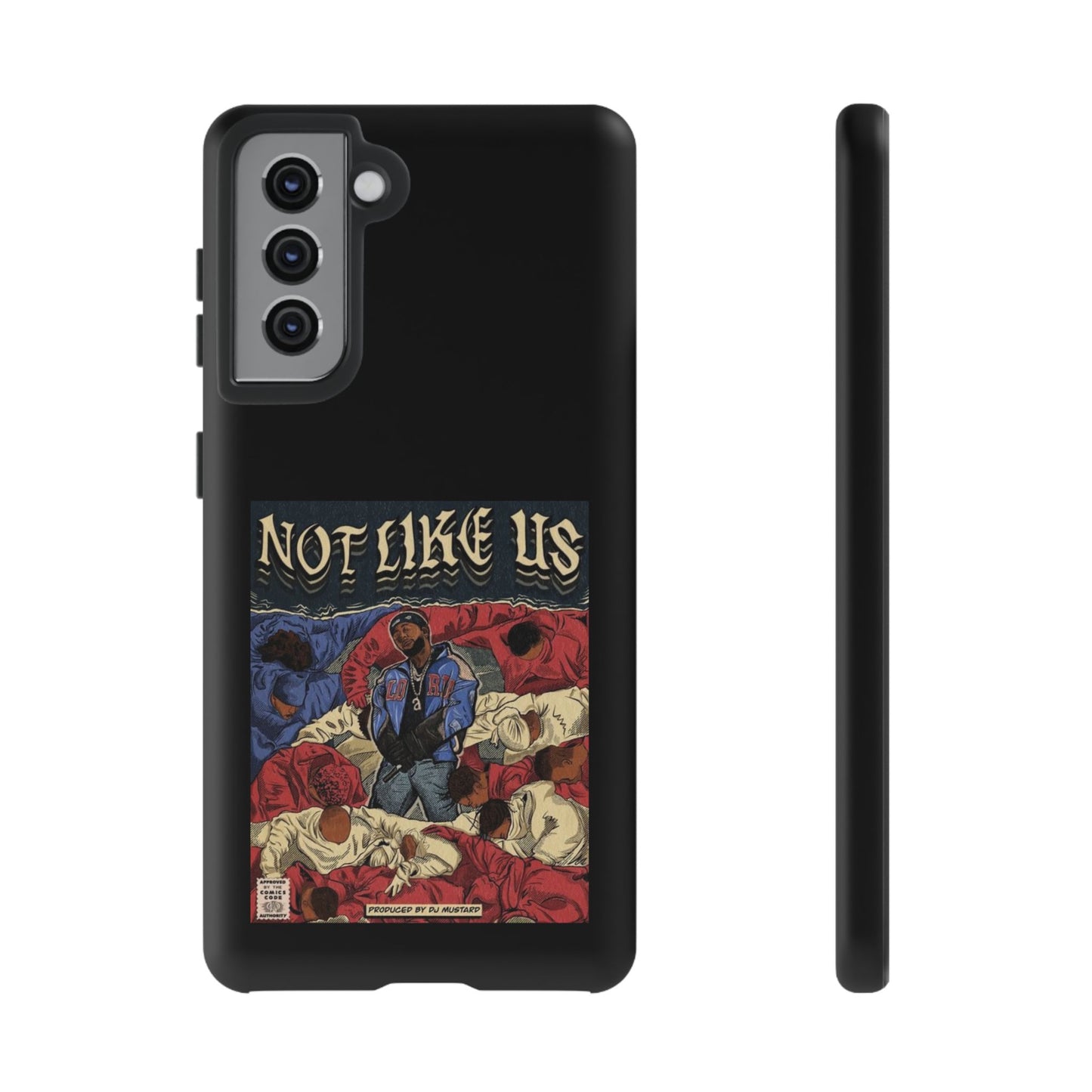 Kendrick Lamar "Not Like Us" Comic Book Cover Tough Phone Case – Hip Hop Art, Shockproof Dual-Layer Protection