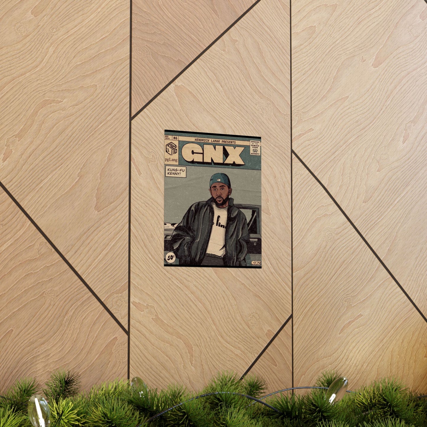 Kendrick Lamar "GNX" Comic Book Cover - Matte Poster – Wall Art Print | Hip-Hop Room Decor | Rap Album Cover Aesthetic