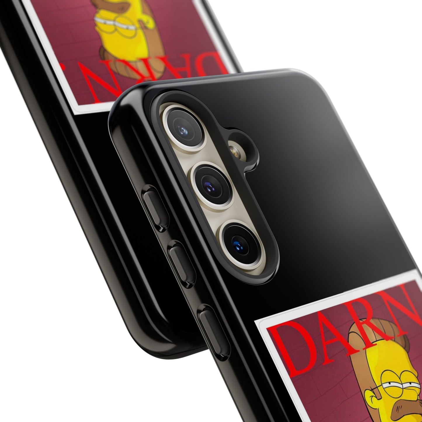 Kendrick Lamar X Simpsons "DARN" Ned Flanders Tough Phone Case – Funny Rap Mashup Cover for iPhone, Samsung, & More