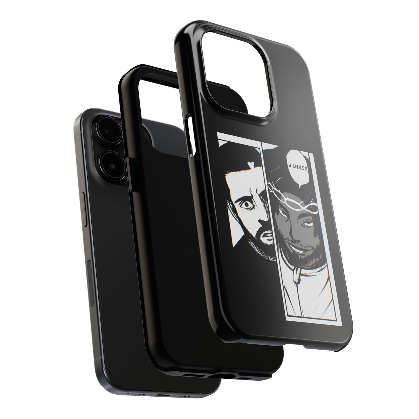 Kendrick Lamar Drake Anime Battle - Phone Case