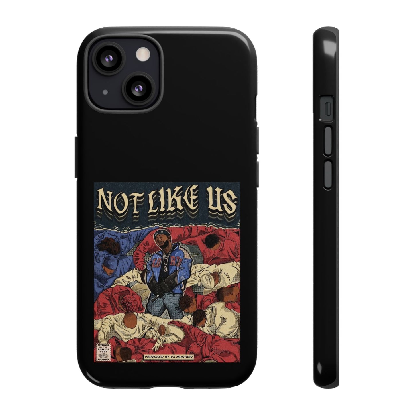 Kendrick Lamar "Not Like Us" Comic Book Cover Tough Phone Case – Hip Hop Art, Shockproof Dual-Layer Protection
