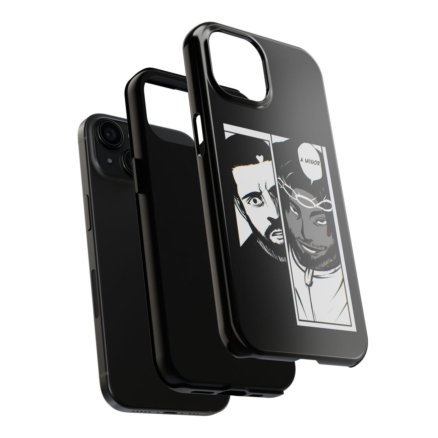 Kendrick Lamar Drake Anime Battle - Phone Case