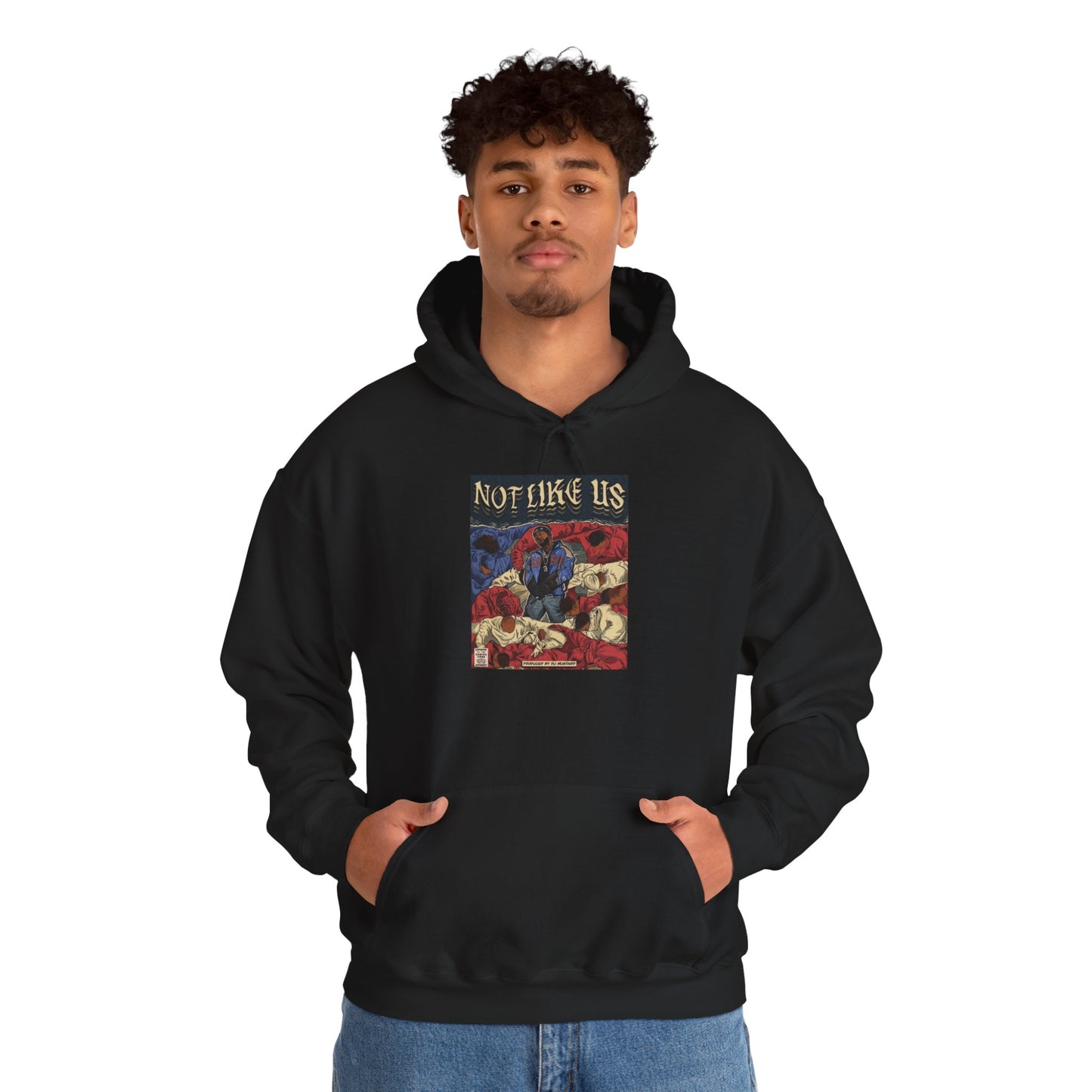 Kendrick Lamar "Not Like Us" Comic Book Hoodie – Hip Hop Fan Art Sweatshirt, Unisex Streetwear Gift