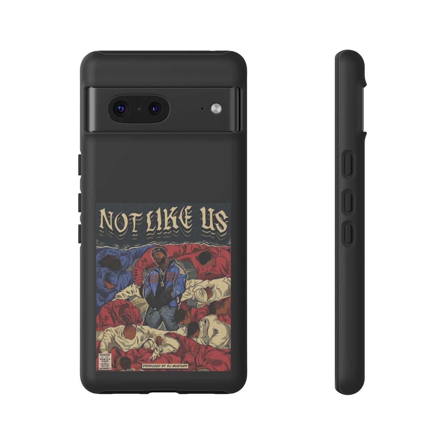 Kendrick Lamar "Not Like Us" Comic Book Cover Tough Phone Case – Hip Hop Art, Shockproof Dual-Layer Protection