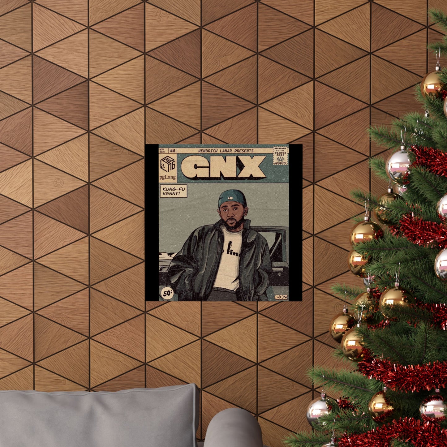 Kendrick Lamar "GNX" Comic Book Cover - Matte Poster – Wall Art Print | Hip-Hop Room Decor | Rap Album Cover Aesthetic