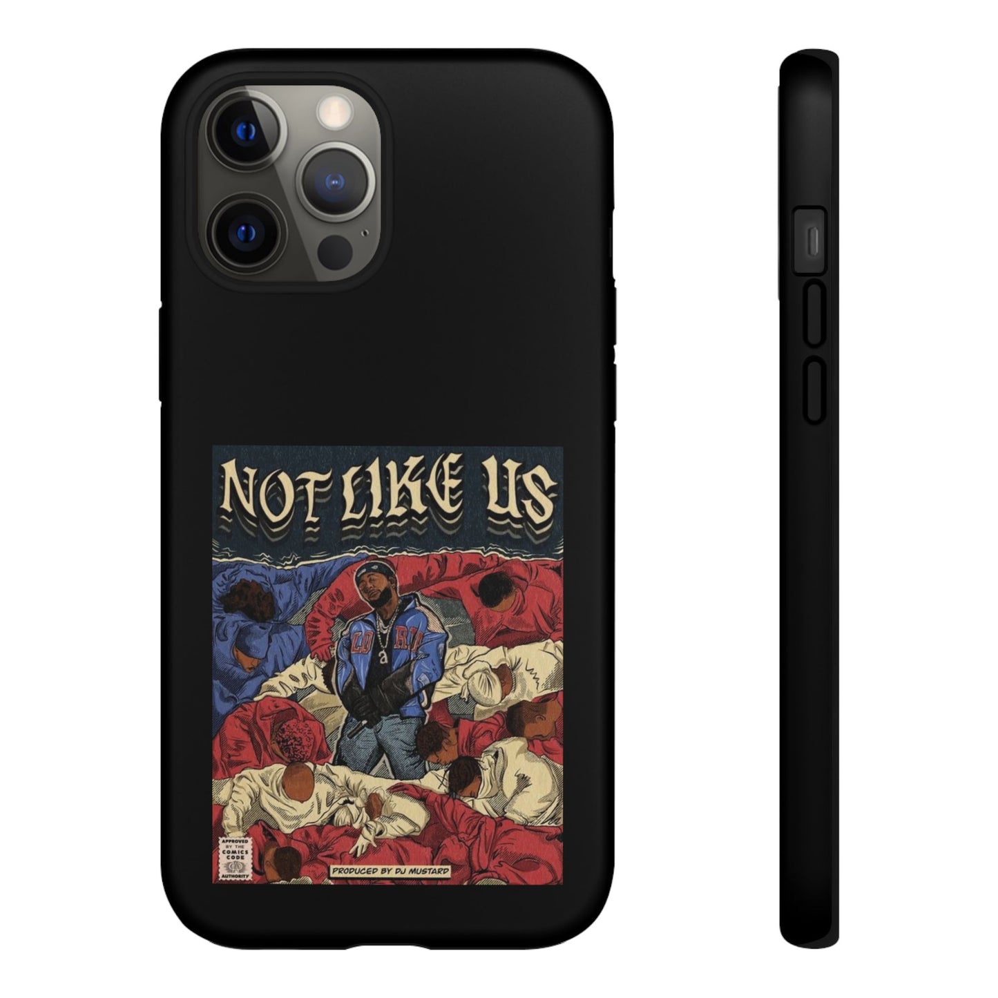 Kendrick Lamar "Not Like Us" Comic Book Cover Tough Phone Case – Hip Hop Art, Shockproof Dual-Layer Protection