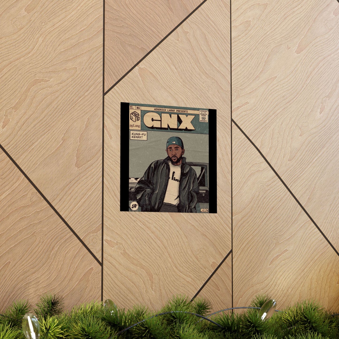 Kendrick Lamar "GNX" Comic Book Cover - Matte Poster – Wall Art Print | Hip-Hop Room Decor | Rap Album Cover Aesthetic