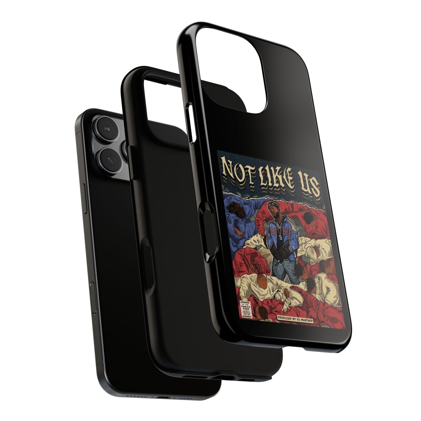 Kendrick Lamar "Not Like Us" Comic Book Cover Tough Phone Case – Hip Hop Art, Shockproof Dual-Layer Protection
