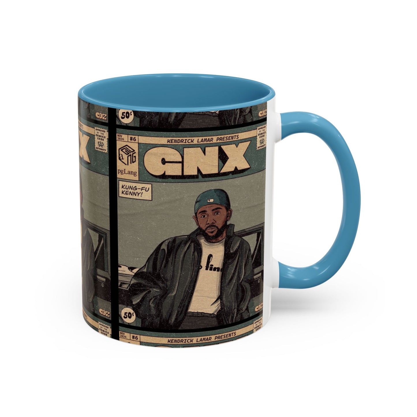 Kendrick Lamar "GNX" Comic Cover Mug – Hip-Hop Art Coffee Cup, Gift for Music Fans