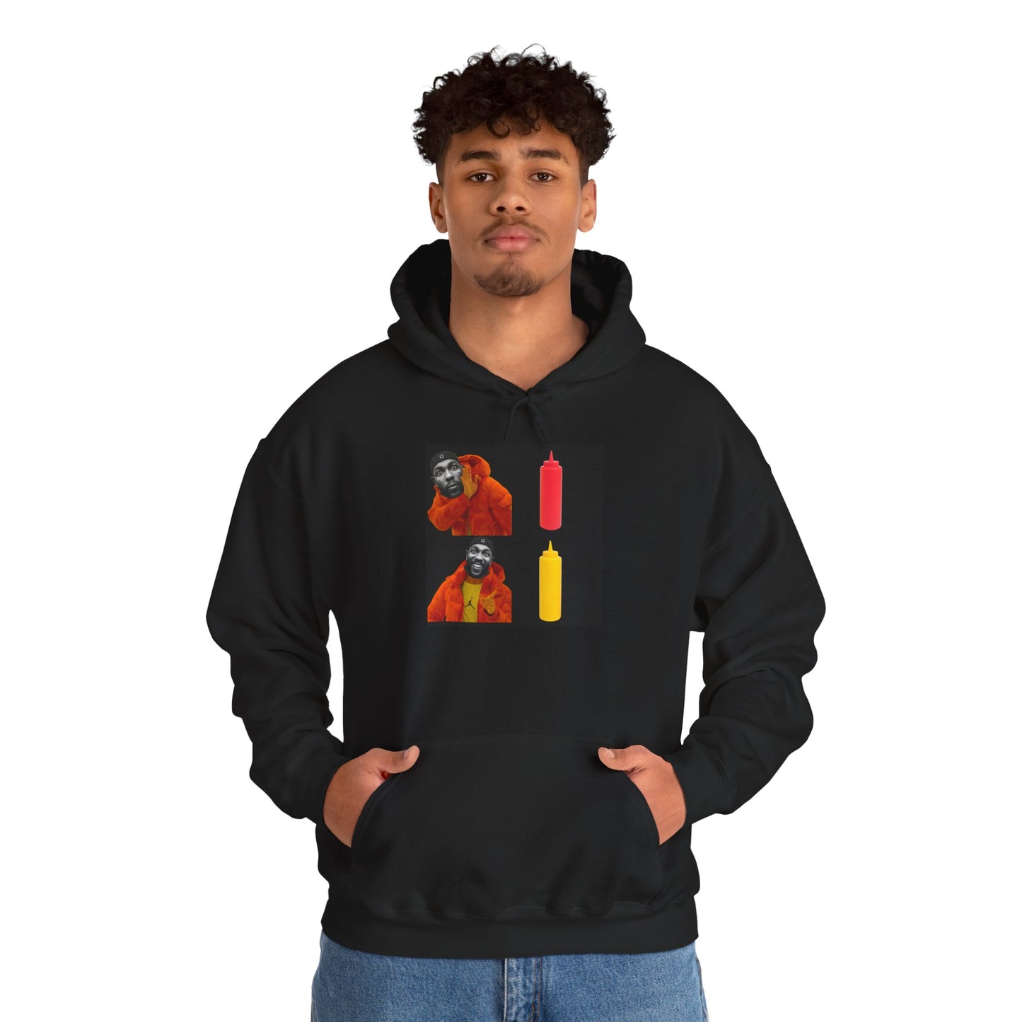 Kendrick Lamar Mustard Drake Meme - Hooded Sweatshirt