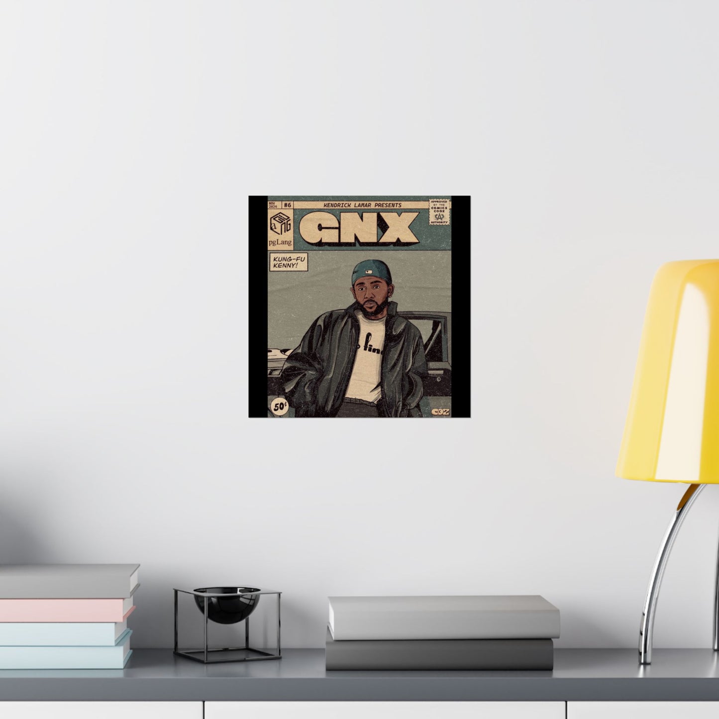 Kendrick Lamar "GNX" Comic Book Cover - Matte Poster – Wall Art Print | Hip-Hop Room Decor | Rap Album Cover Aesthetic