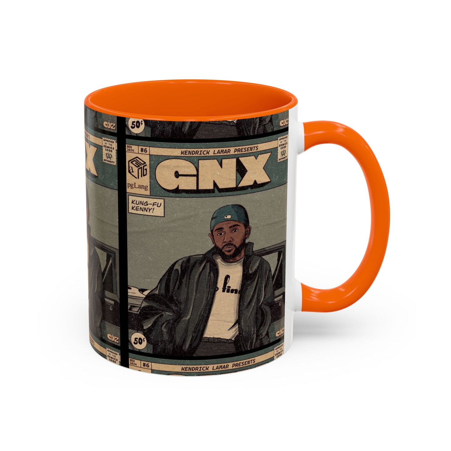 Kendrick Lamar "GNX" Comic Cover Mug – Hip-Hop Art Coffee Cup, Gift for Music Fans