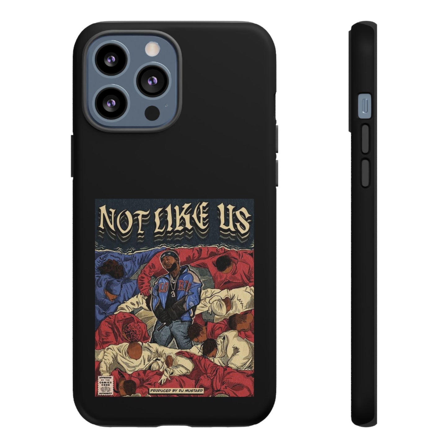 Kendrick Lamar "Not Like Us" Comic Book Cover Tough Phone Case – Hip Hop Art, Shockproof Dual-Layer Protection