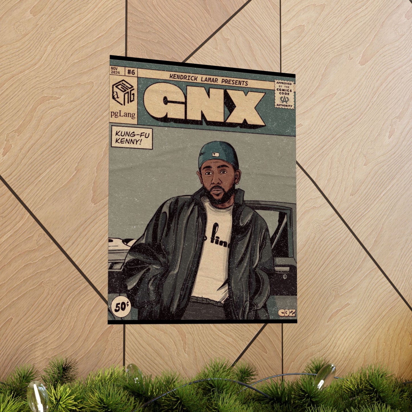Kendrick Lamar "GNX" Comic Book Cover - Matte Poster – Wall Art Print | Hip-Hop Room Decor | Rap Album Cover Aesthetic