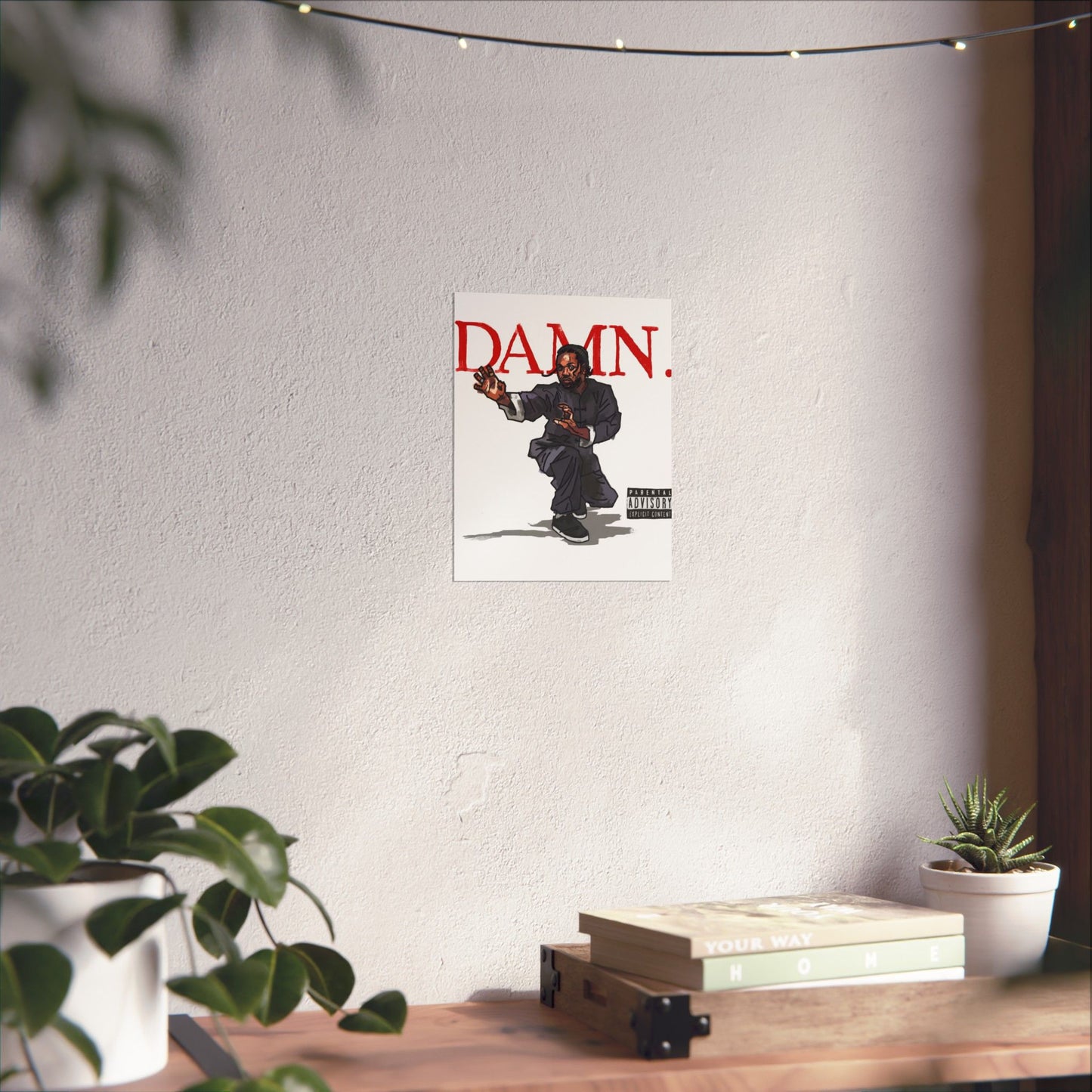 Kendrick Lamar "Kung Fu Kenny" DAMN Album - Matte Poster - Art Print – Hip Hop Matte Wall Decor – Rap Music Fan Gift