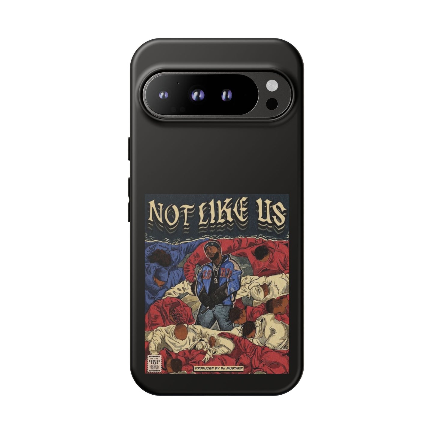 Kendrick Lamar "Not Like Us" Comic Book Cover Tough Phone Case – Hip Hop Art, Shockproof Dual-Layer Protection