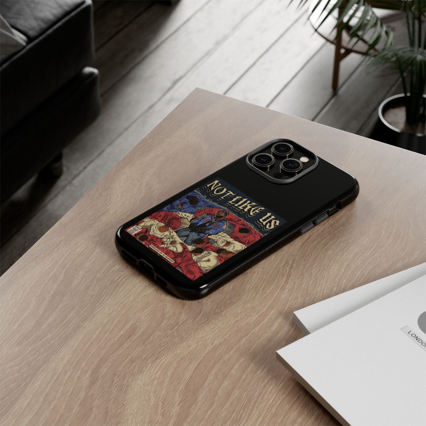 Kendrick Lamar "Not Like Us" Comic Book Cover Tough Phone Case – Hip Hop Art, Shockproof Dual-Layer Protection