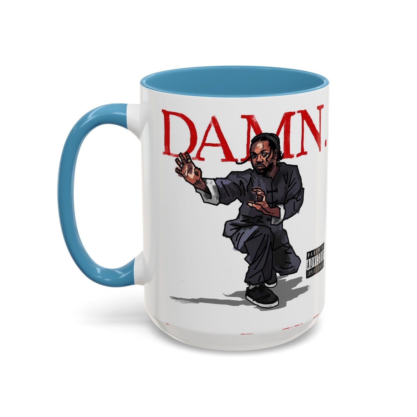 Kendrick Lamar “Kung Fu Kenny” DAMN Mug – Hip-Hop Coffee Cup, Artistic Fan Gift