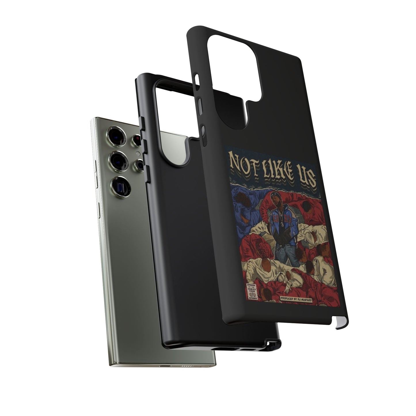 Kendrick Lamar "Not Like Us" Comic Book Cover Tough Phone Case – Hip Hop Art, Shockproof Dual-Layer Protection