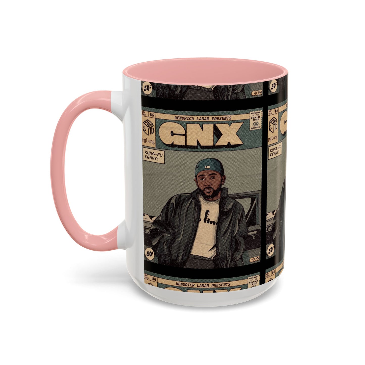 Kendrick Lamar "GNX" Comic Cover Mug – Hip-Hop Art Coffee Cup, Gift for Music Fans