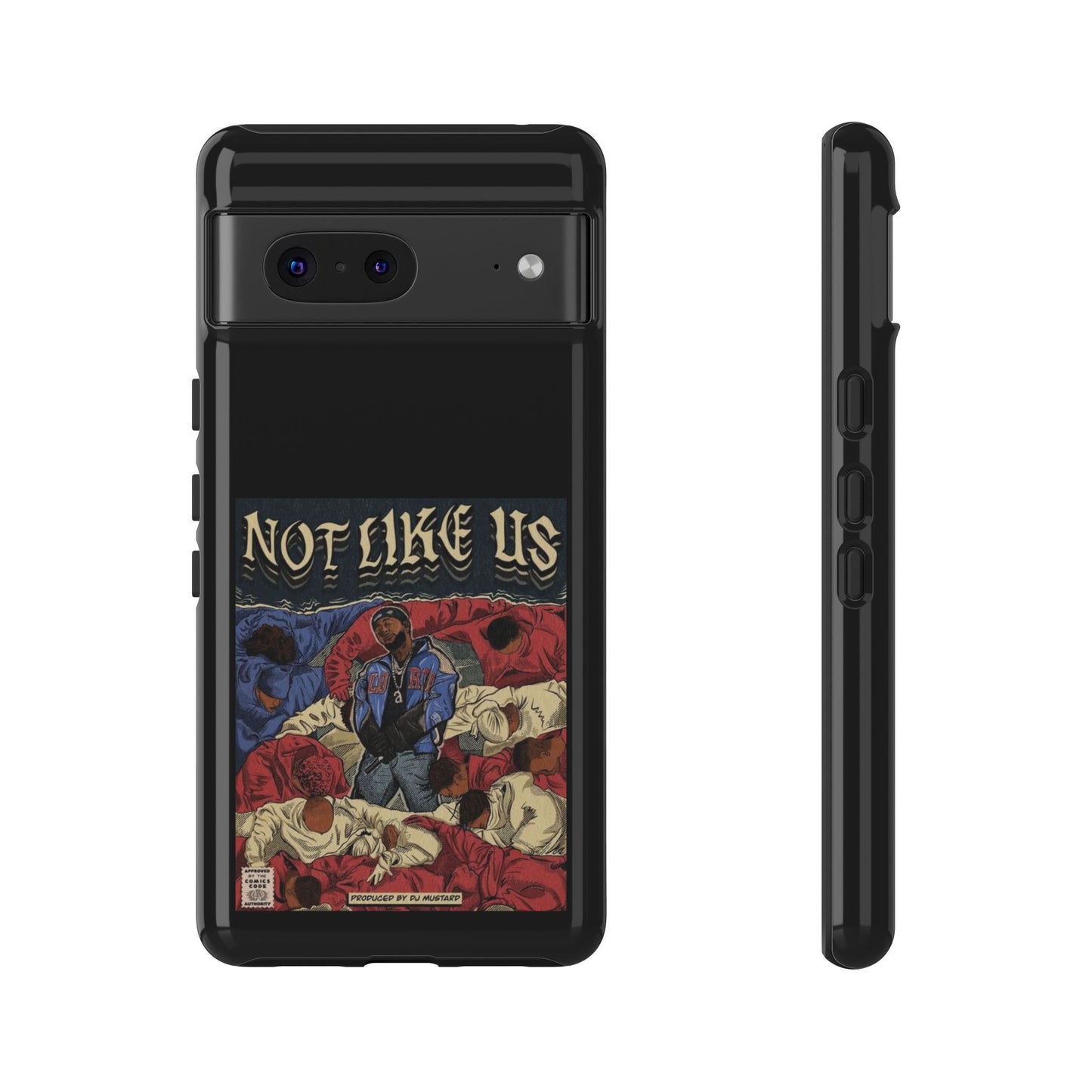 Kendrick Lamar "Not Like Us" Comic Book Cover Tough Phone Case – Hip Hop Art, Shockproof Dual-Layer Protection
