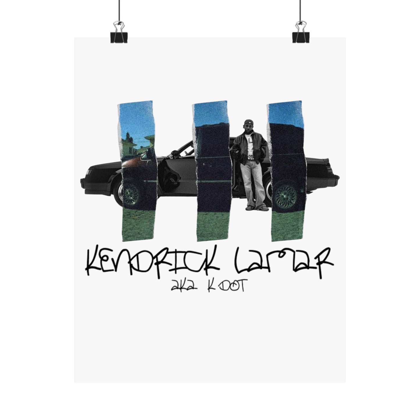 Kendrick Lamar GNX + Good Kid, m.A.A.d City Mashup Poster, Matte – Rap Wall Art, Hip-Hop Home Decor, Urban Music Print, Gift for Fan