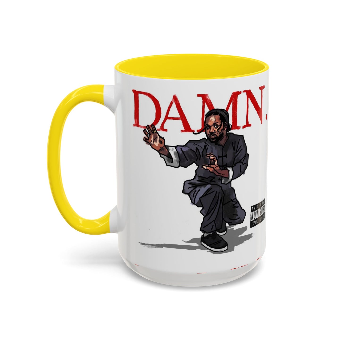 Kendrick Lamar “Kung Fu Kenny” DAMN Mug – Hip-Hop Coffee Cup, Artistic Fan Gift