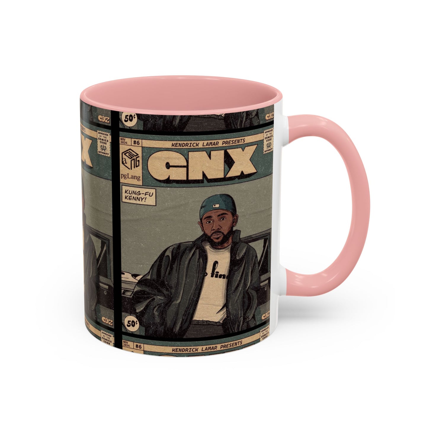 Kendrick Lamar "GNX" Comic Cover Mug – Hip-Hop Art Coffee Cup, Gift for Music Fans